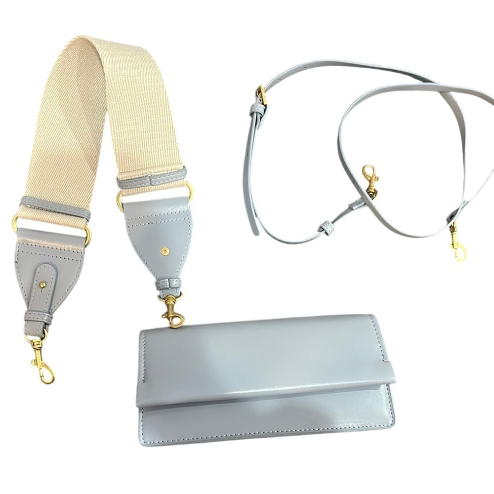 Elegant Blue Crossbody Bag and Shoulder Bag with Adjustable Straps